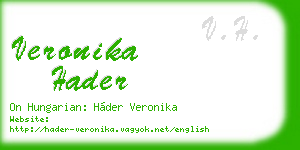veronika hader business card